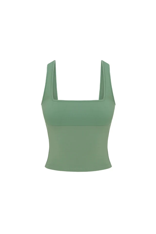 MotionCloud Square Neck Tank - Willow