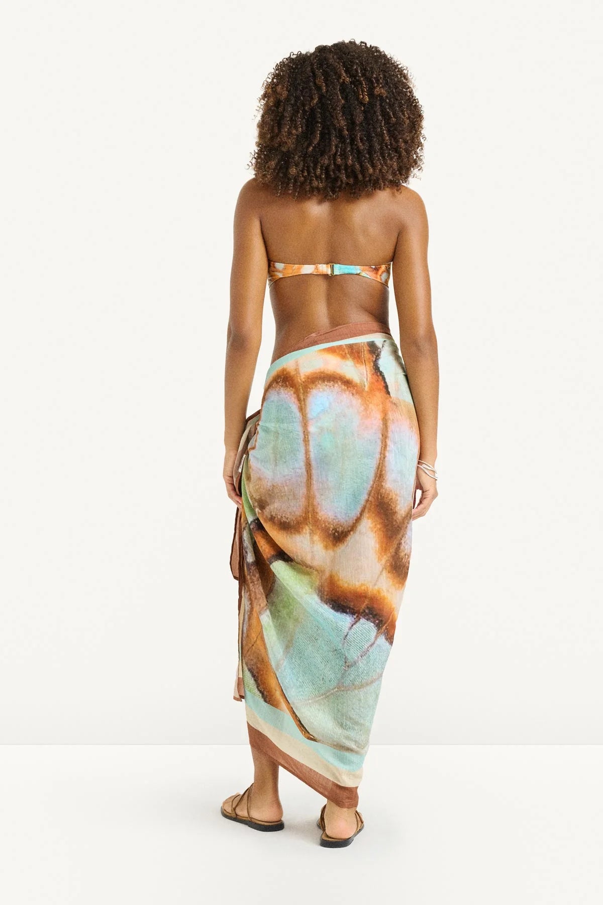 Samara Sarong - Malachite Butterfly Cotton Cupro