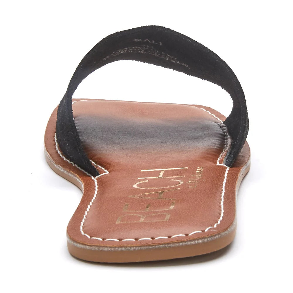 Bali Slide Sandal - Black Suede 6-10
