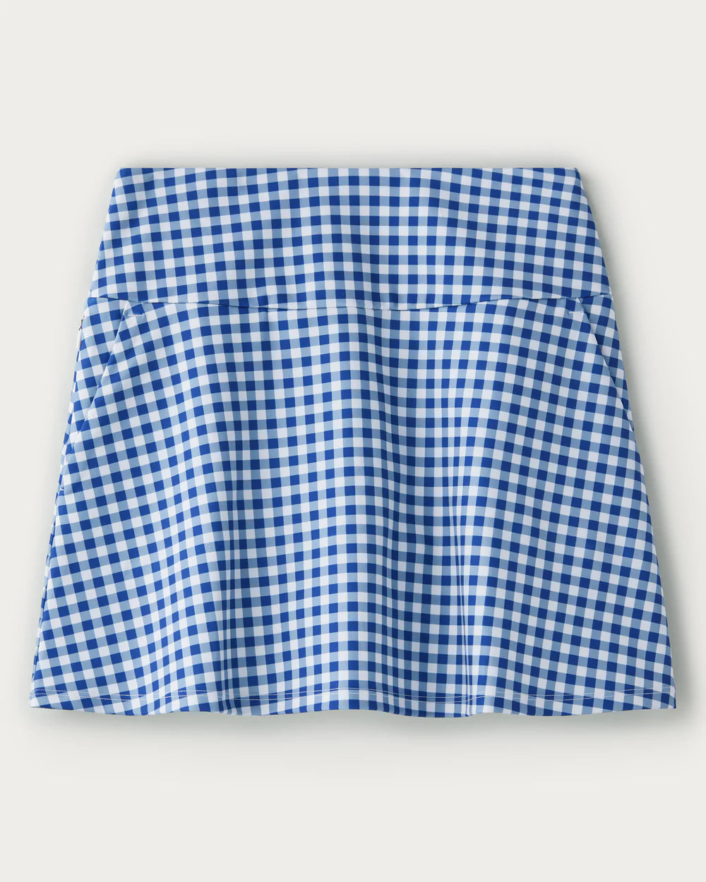 16" Course to Court Skort - Deep Sea Blue Gingham