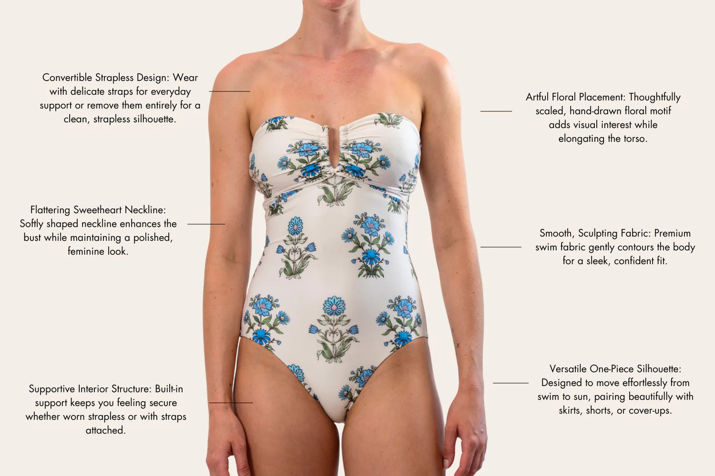 Maribelle One-piece Swimsuit in Party on the Prairie