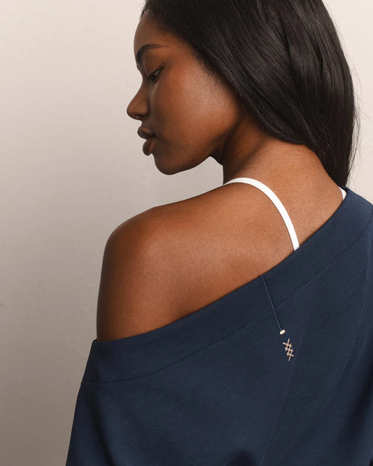 DreamGlow Bateau Top - Navy