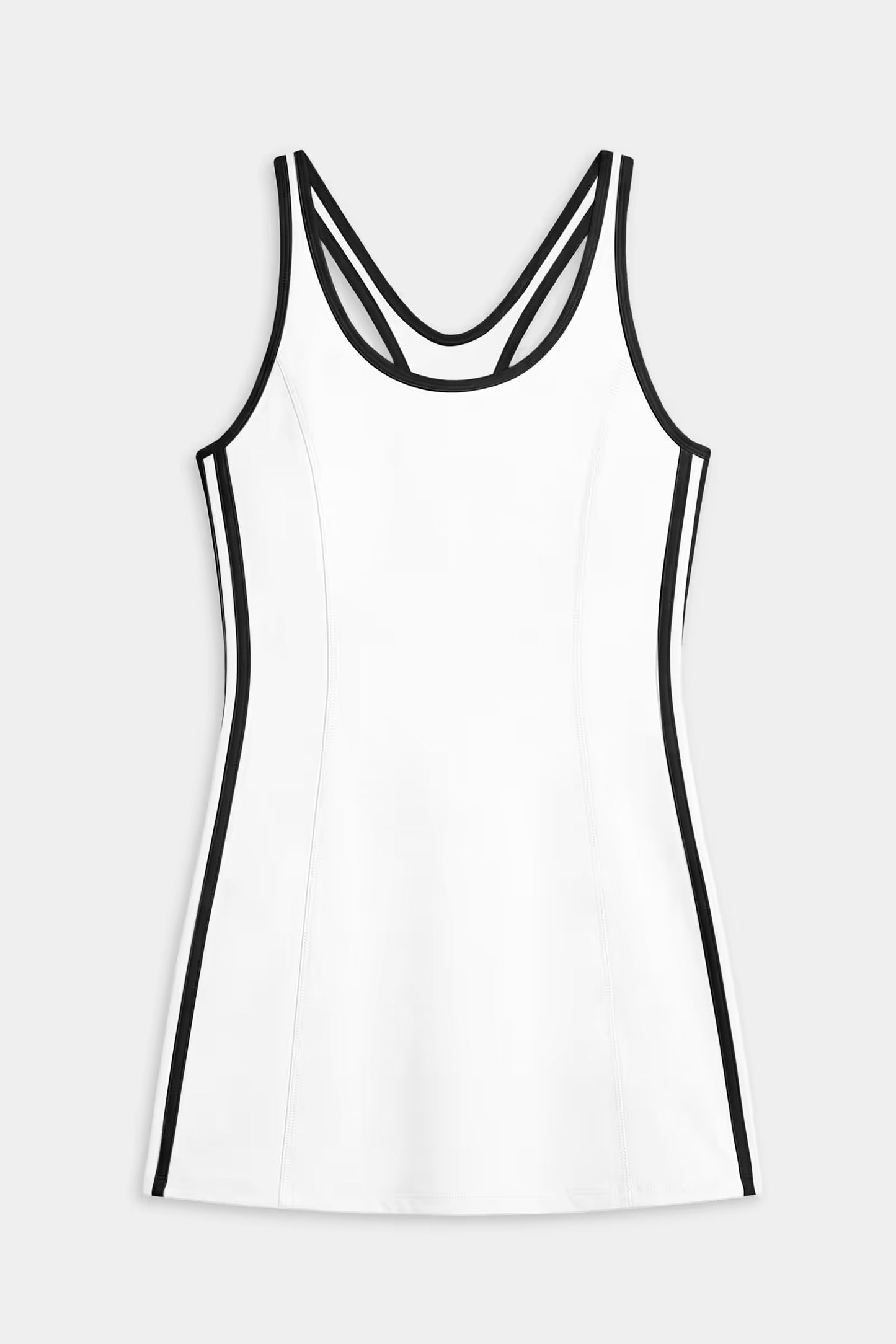 Ella Airweight Dress - White/Black