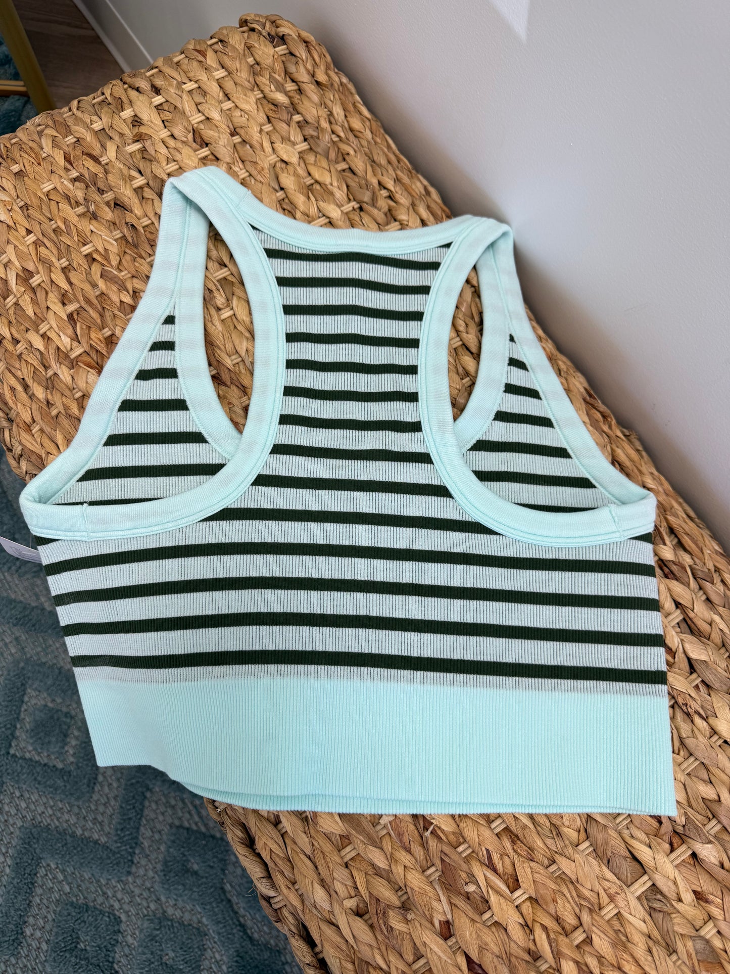 Mint Green Striped cami