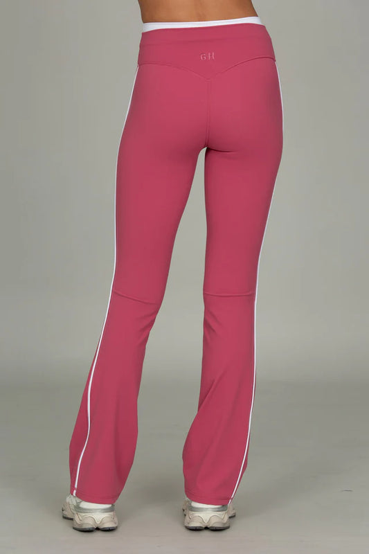 Raspberry Double Waist StrydeForm Flare Pant