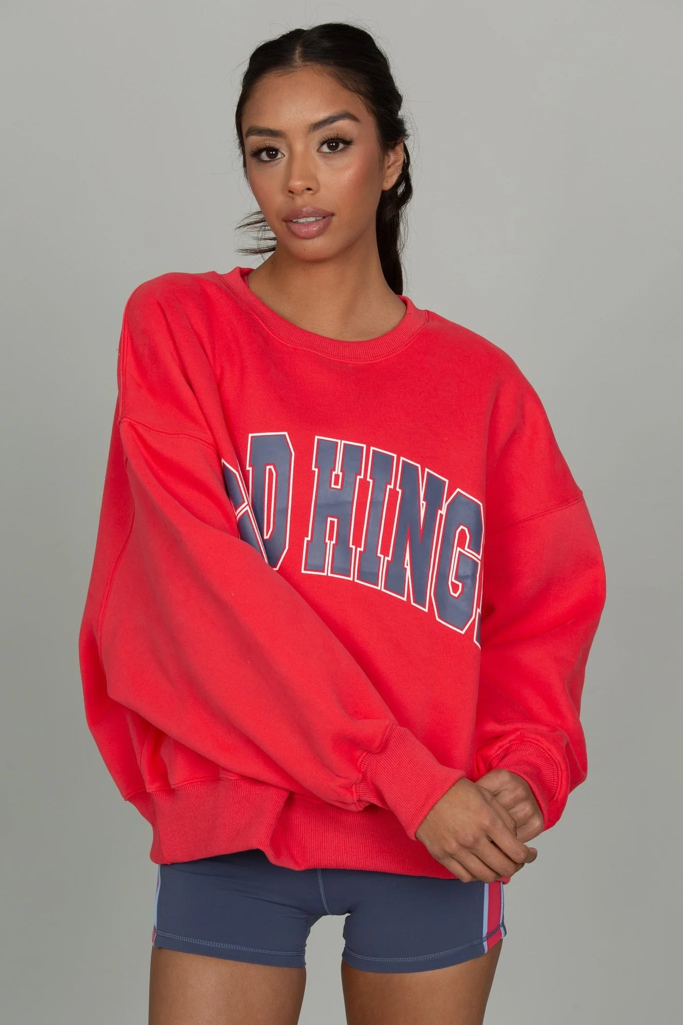 Wide Arm Sweatshirt - Azalea Storm