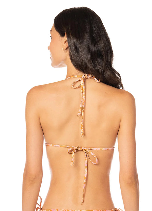 Cheetah Sun Balmy Sliding Triangle Bikini Top