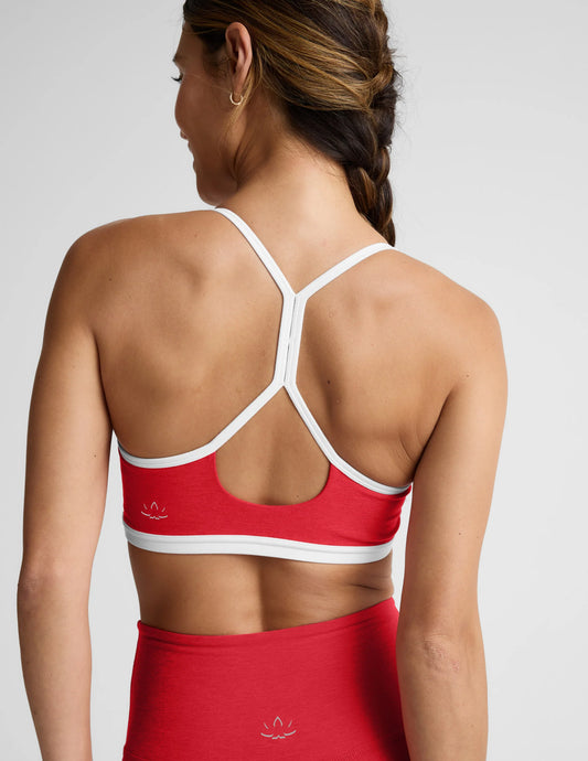 Spacedye Outlines Strappy Bra - Chili Red Heather