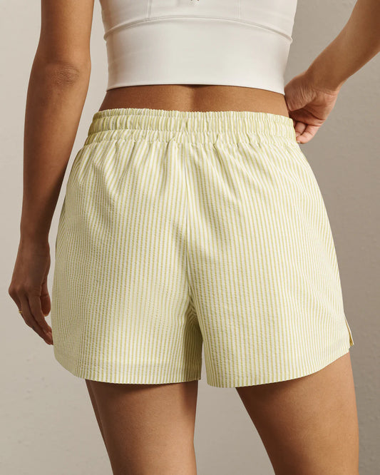 Saltair Short Lined- Citron Stripe