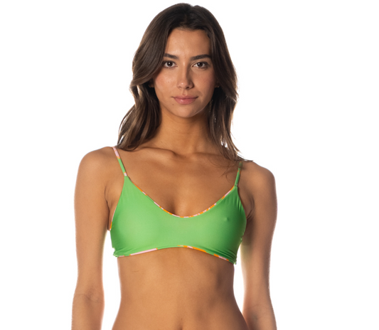 Sunset Petals Liberties Classic Bralette Bikini Top (Reversible) XS-L