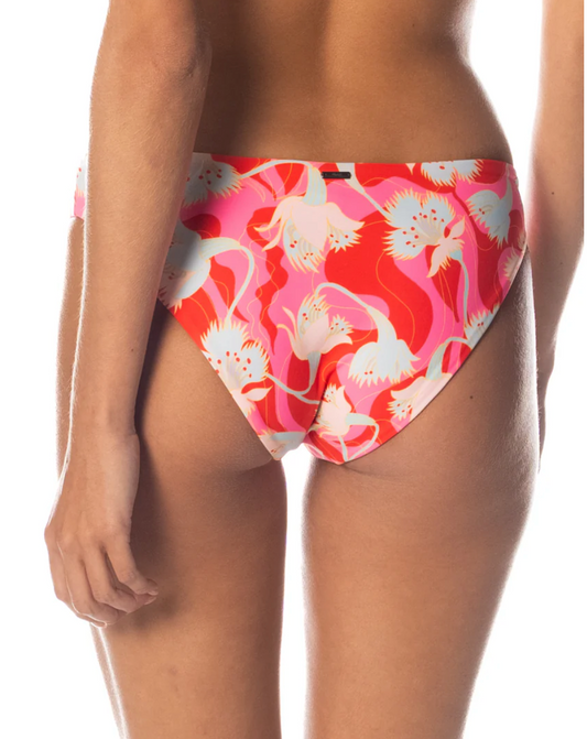 Floral Rush Flirt Low Rise Thin Side Bikini Bottom (Reversible) XS-XL