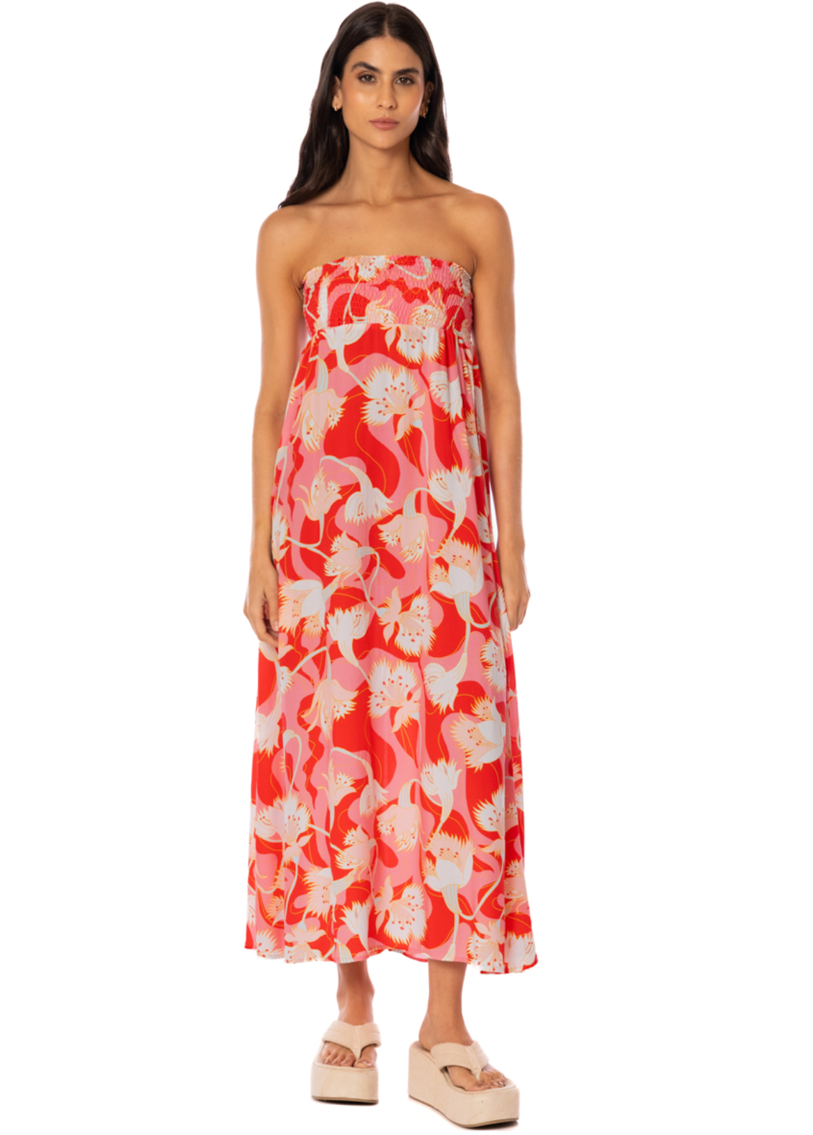 Floral Rush Aubrey Long Skirt Cover Up S-XL
