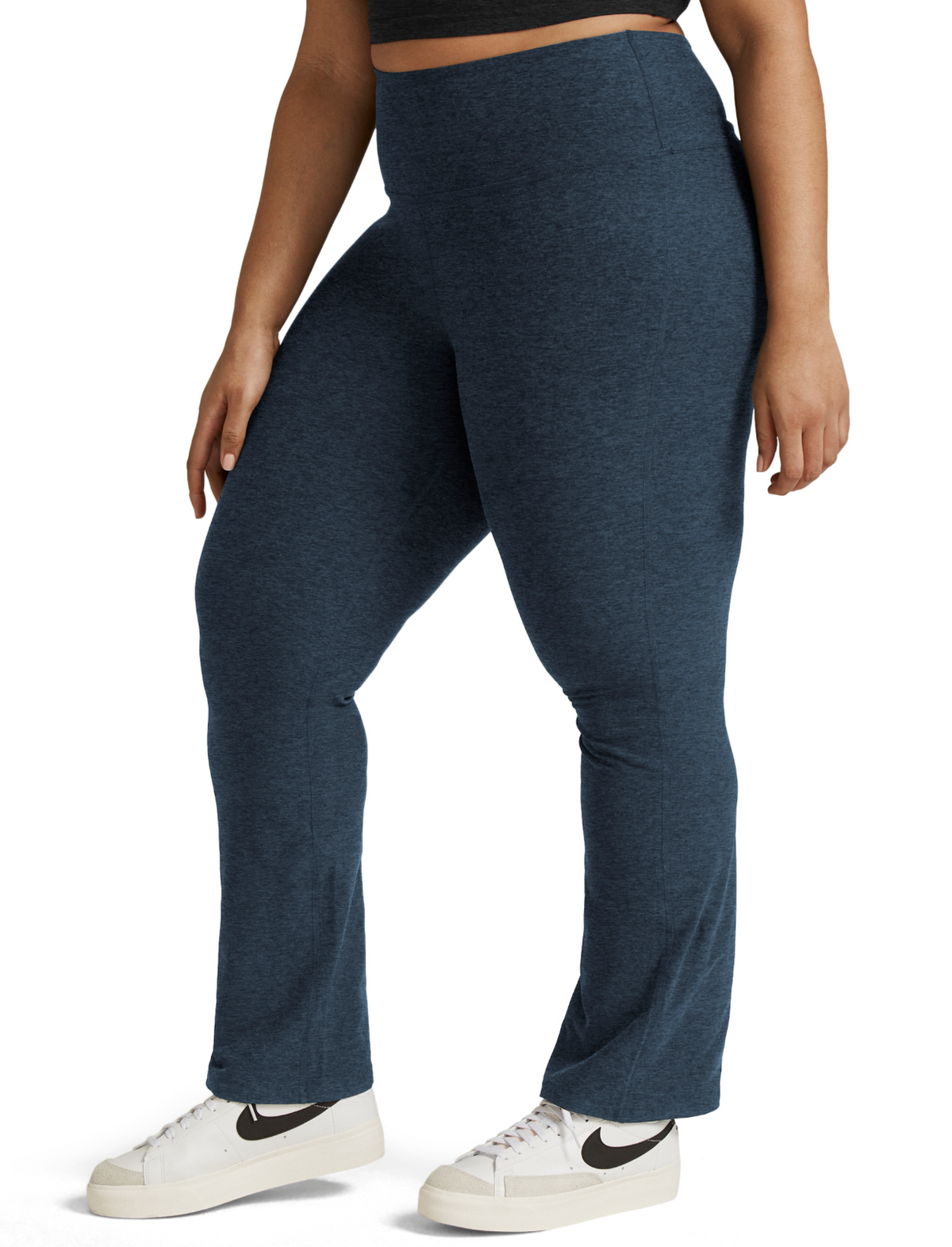 Spacedye Practice High Waisted Bootcut Pant-Nocturnal Navy 1X-4X