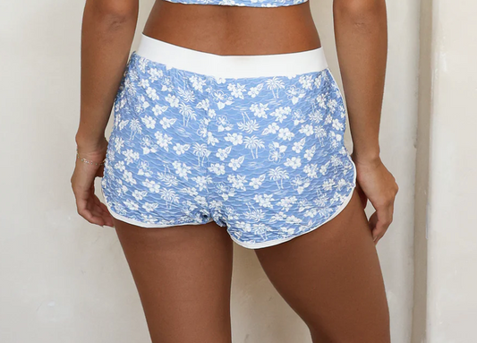 Kona Swim/Cover Up Shorts- Ocean Spray XS-3XL
