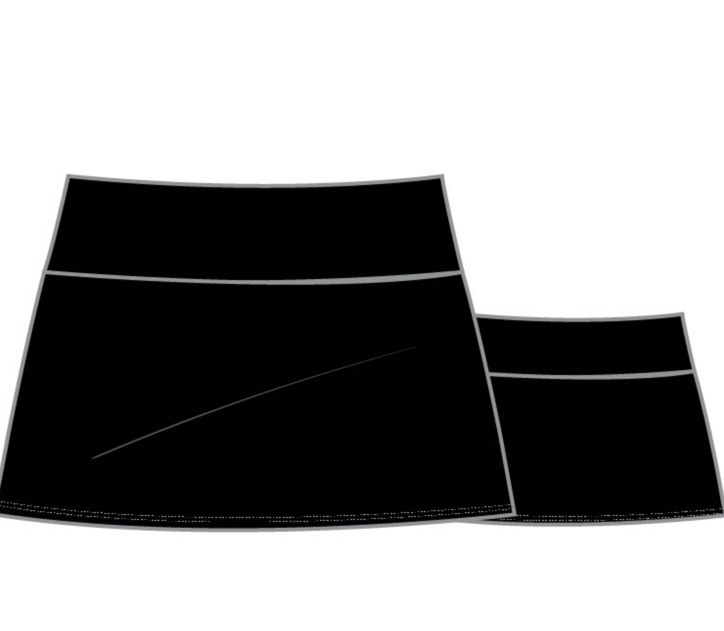 Island Goddess Swim Skirt - Black 1X-3X