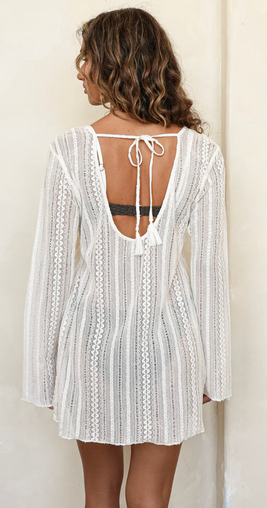 Veranda Dress Cover Up - Cream XS-XL