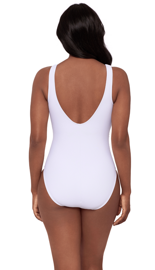 Swizzle One Piece - White 8-16