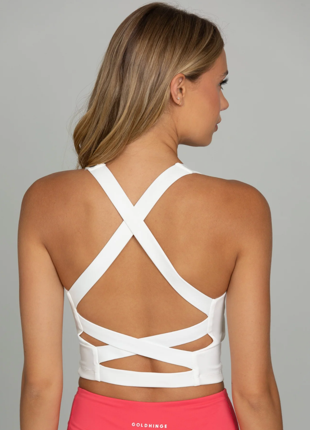 Criss Cross Back Yoga Tank- White XS-XXL