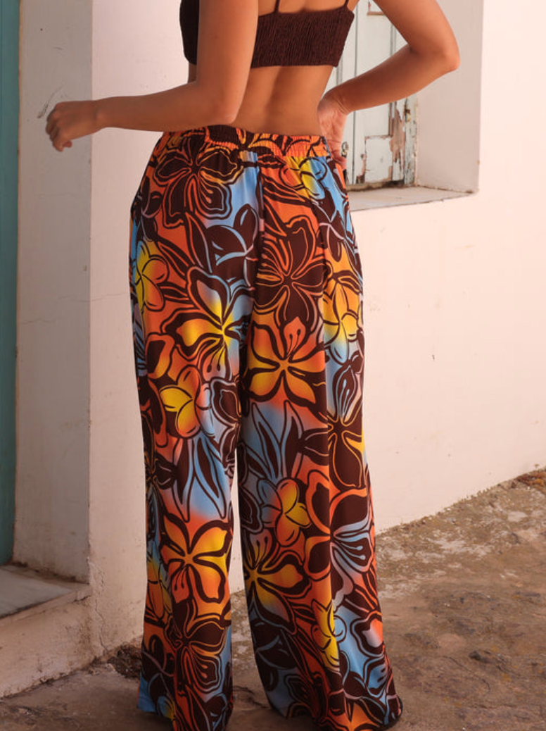 Drawstring Resort Pants - Frangipani Fizz XS-XL