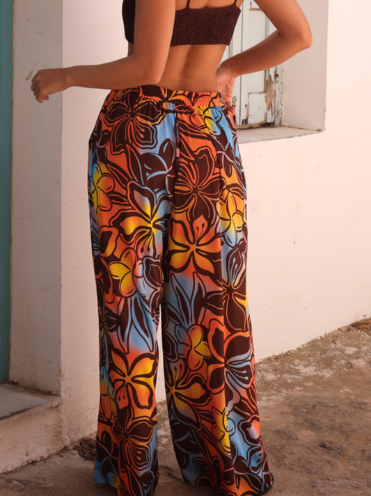 Drawstring Resort Pants - Frangipani Fizz XS-XL