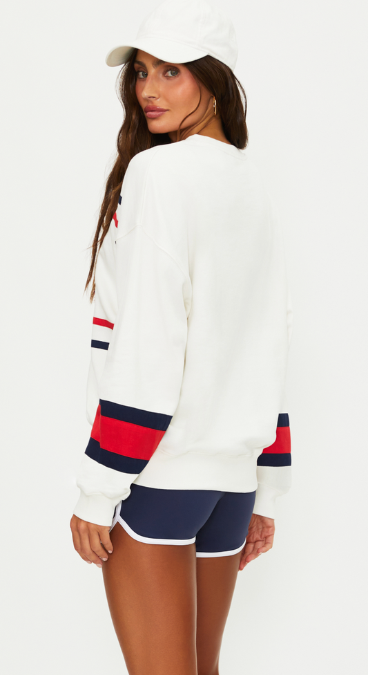 Devyn Oversized Sweatshirt Firework Colorblock