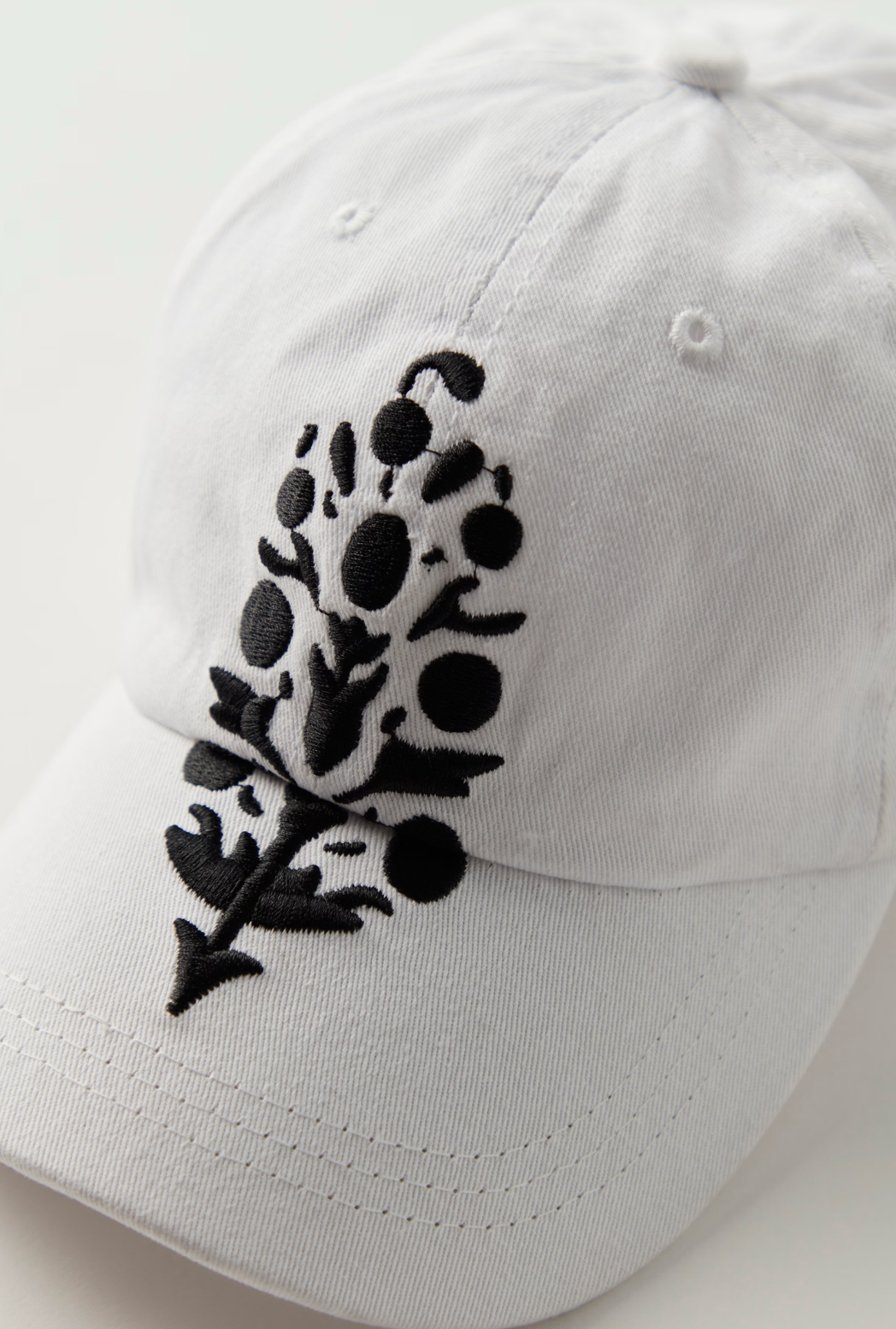 Big Buti Baseball Cap - White/Black