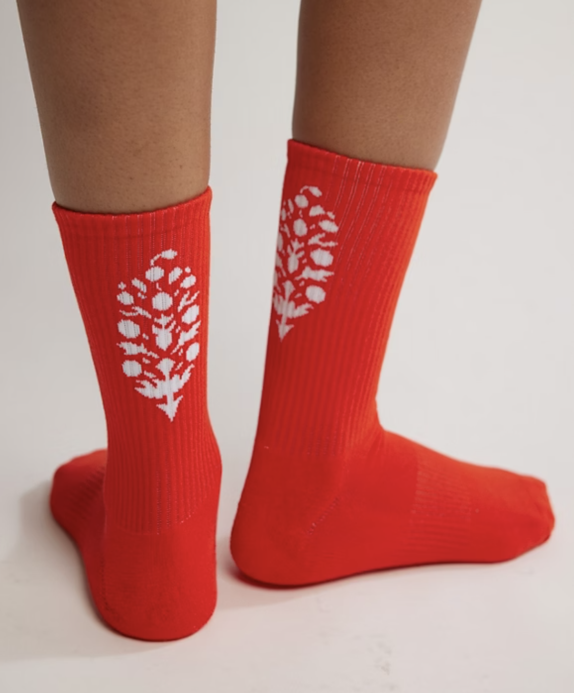 Last Lap Tube Socks - Flame/White