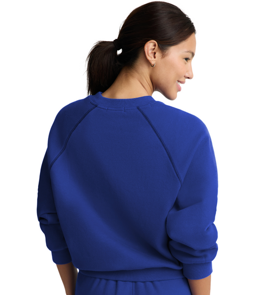 LuxeFleece 2.0™ Colorblock Crewneck - Ultra Blue