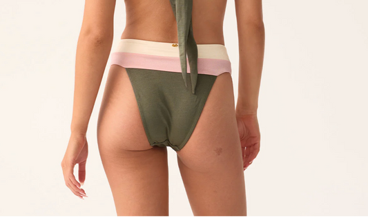 Banded Bottom- Olive S-L