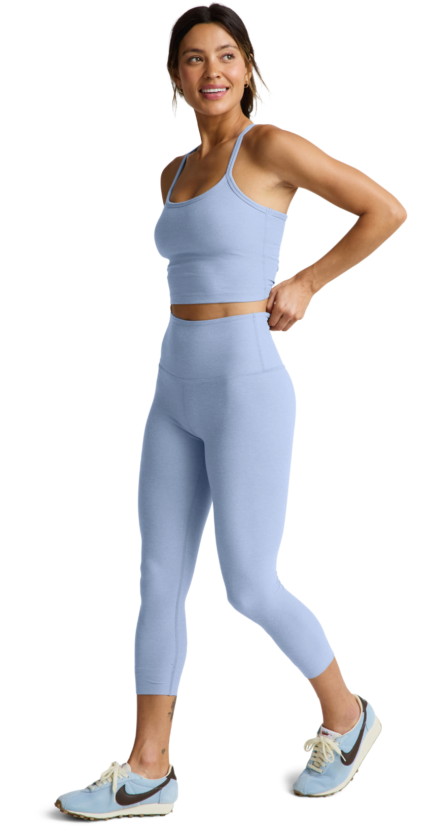 Spacedye™ Caught In The Midi High Waisted Legging - Periwinkle