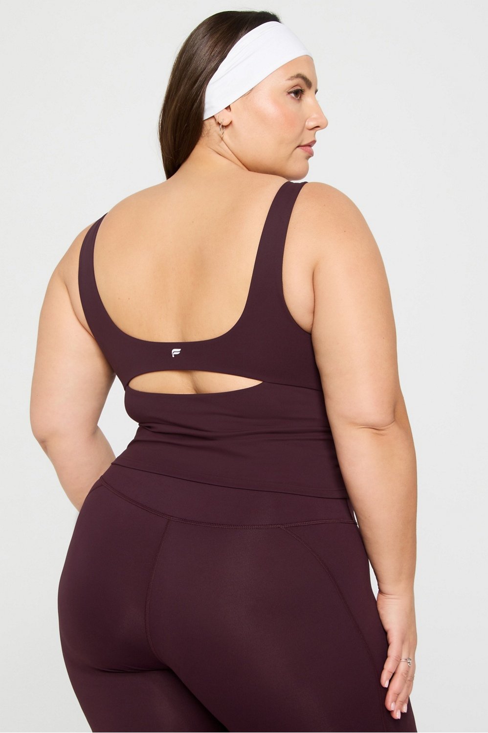 PureLuxe Built-In Bra Tank - Oxblood