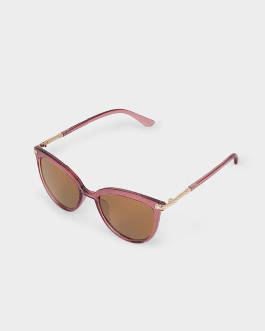 Ravello Round Sunglasses - Cherry Transparent