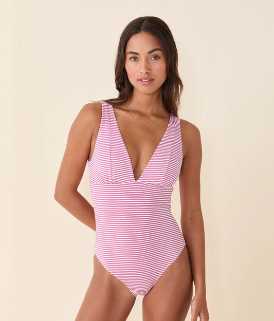 The Mykonos One Piece - Bloom Seersucker