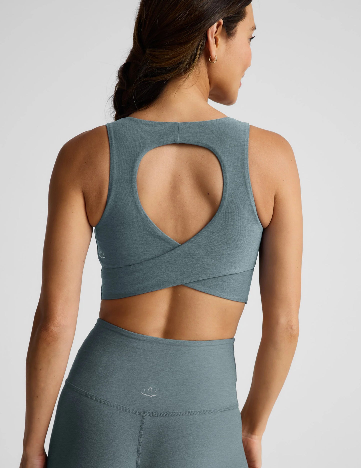 Spacedye™ Twister Cropped Tank - Storm Heather