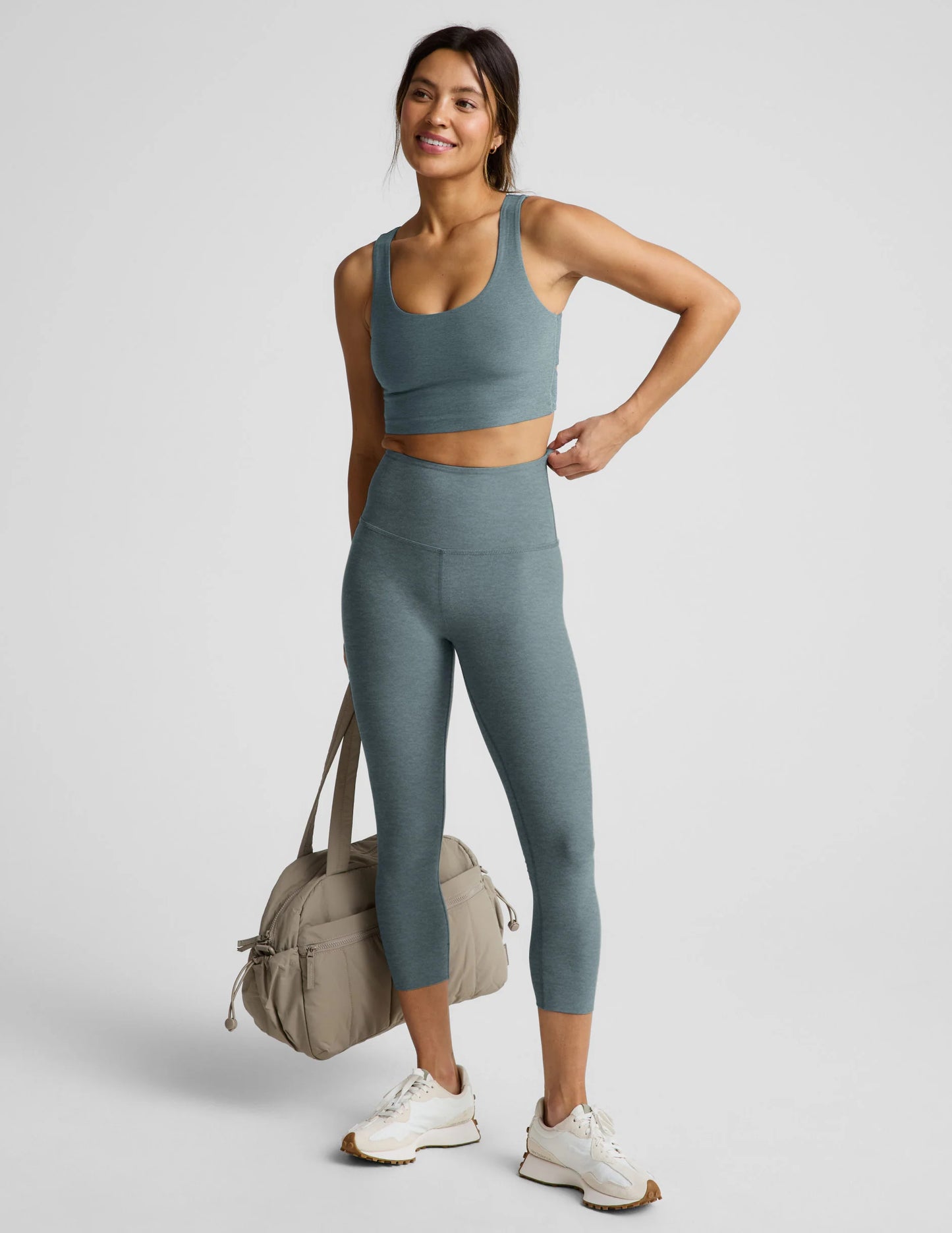 Spacedye™ Twister Cropped Tank - Storm Heather