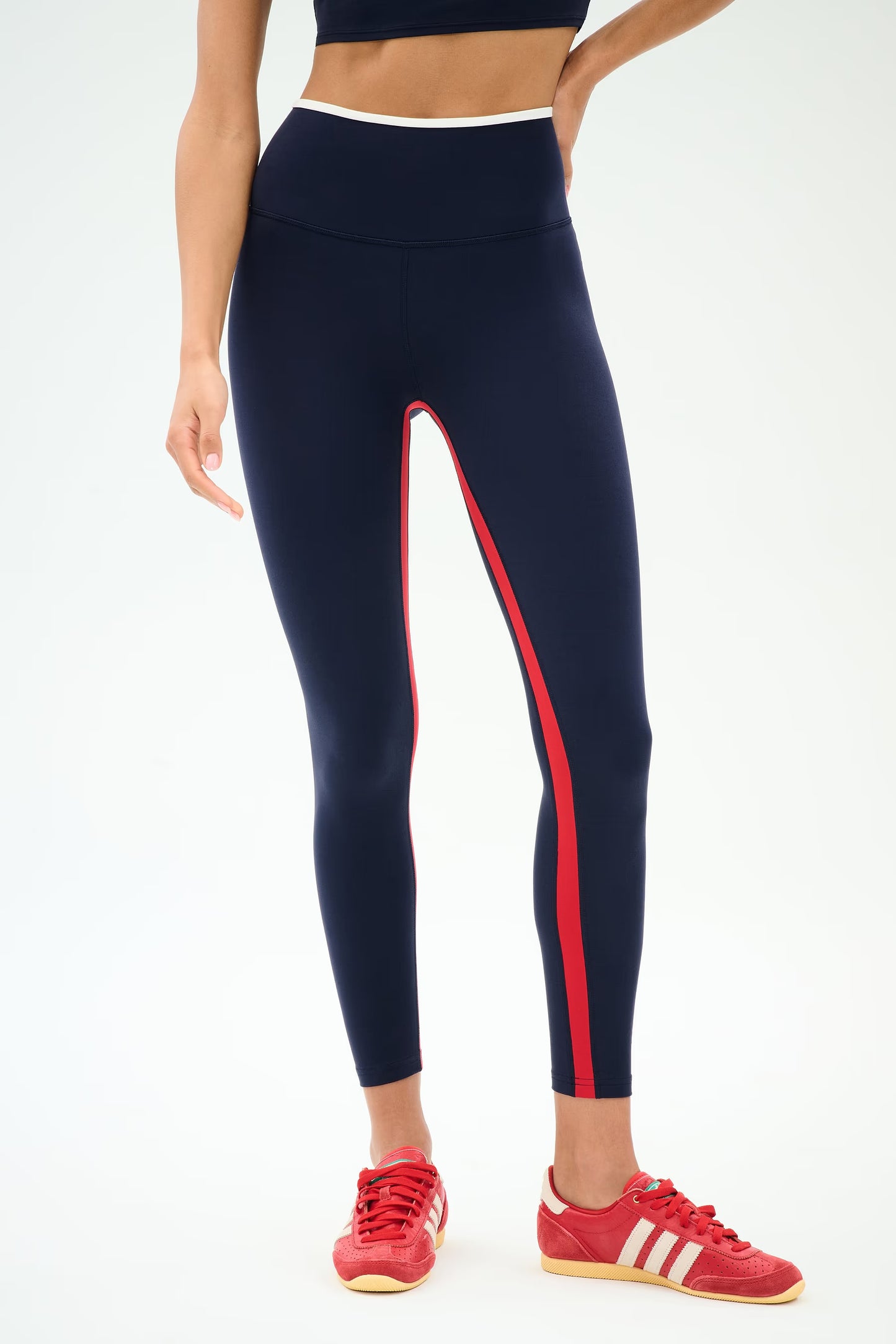 Easton Rigor High Waist 7/8 - Indigo/White/Red