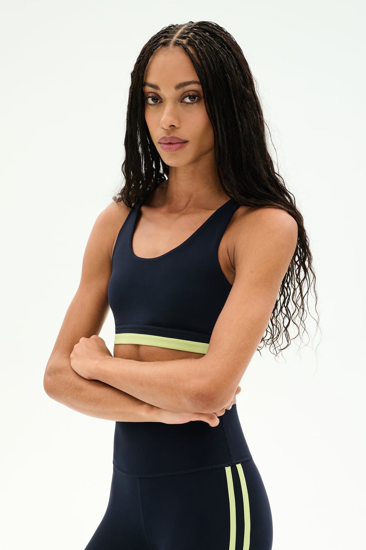 Maci Airweight Bra -  Indigo/Limeade
