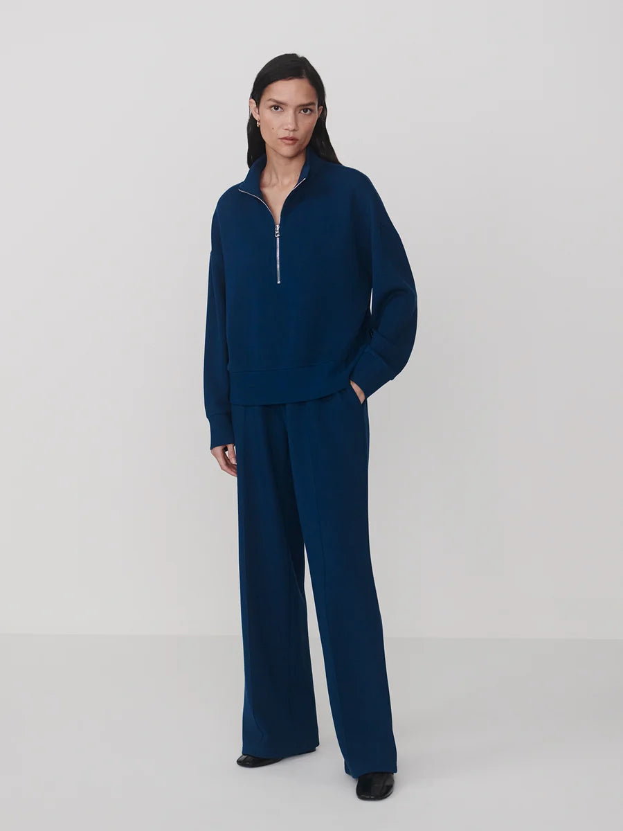 The Wide Leg Pant 30" - Sea Blue