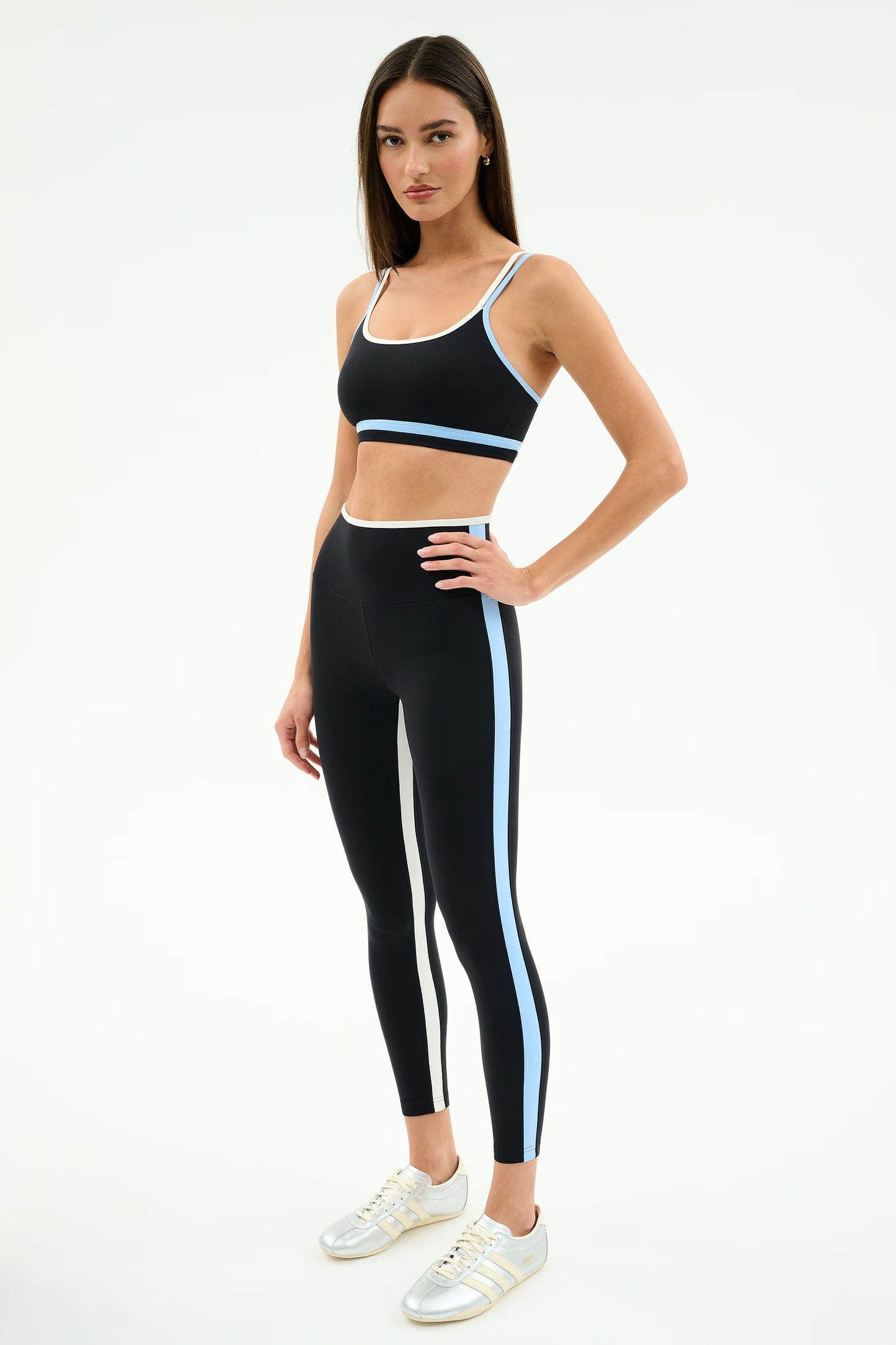 Sam High Waist Rigor 7/8 - Black/Skylight