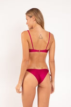 Balconet Tie Bikini Top - Fuchia Shimmer Desejo XS-XL