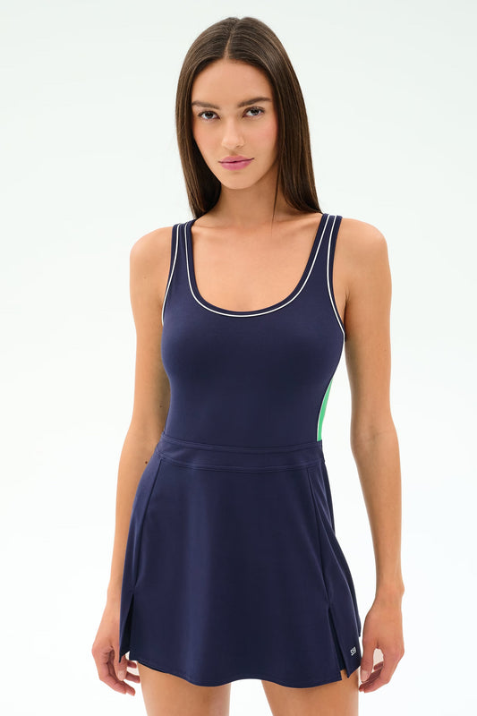 Martina Rigor Color Block Dress - Indigo/Spearmint