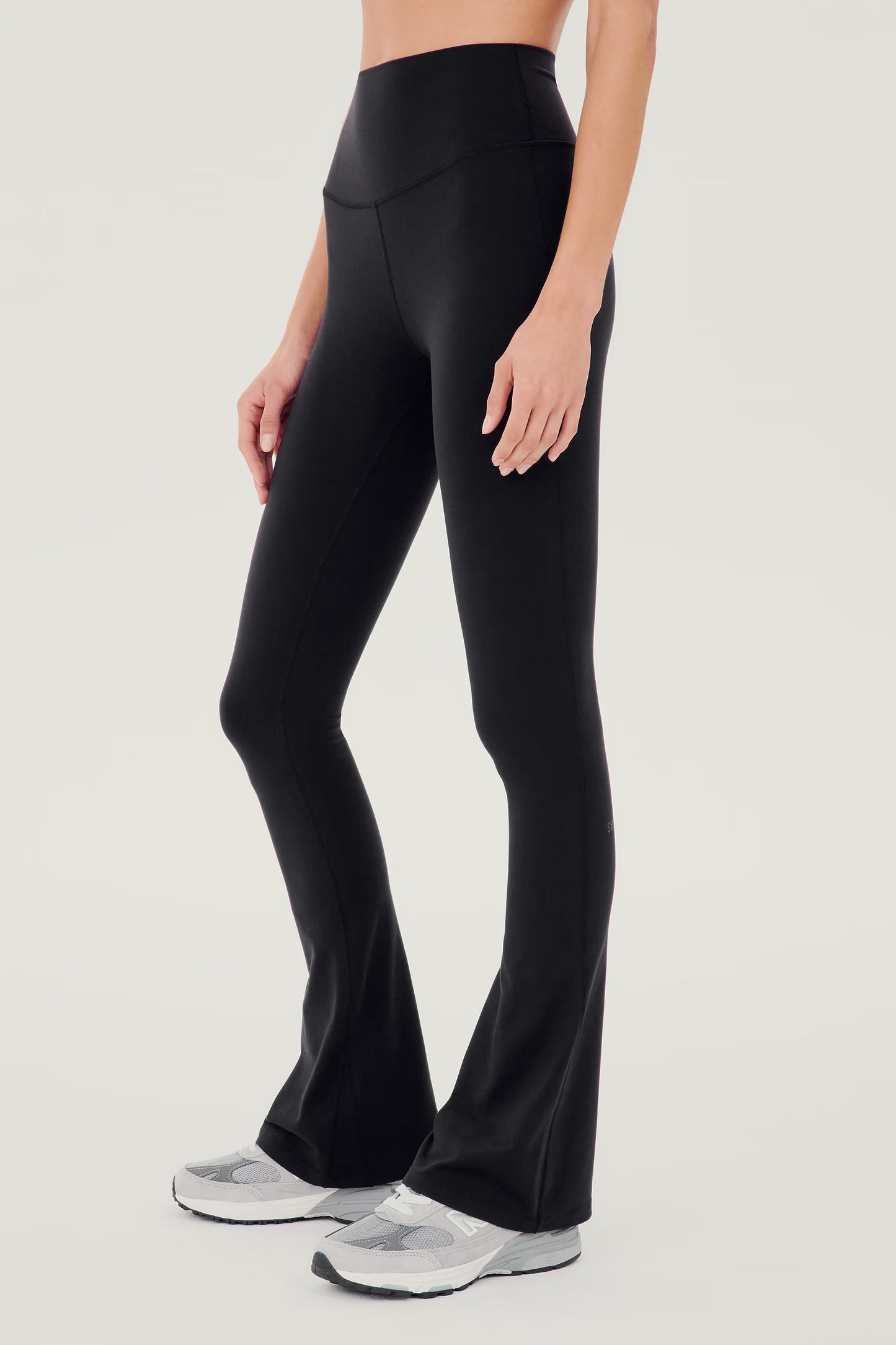 Raquel High Waist Flared Legging 32"length - Black