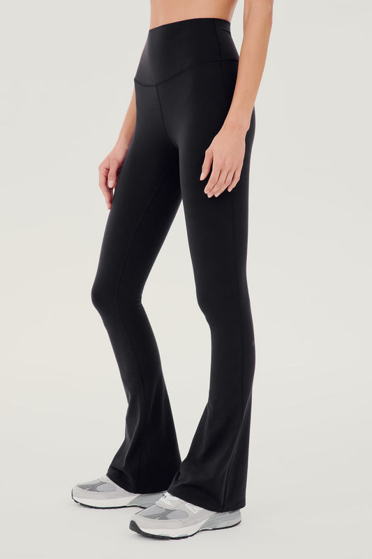 Raquel High Waist Flared Legging 32"length - Black