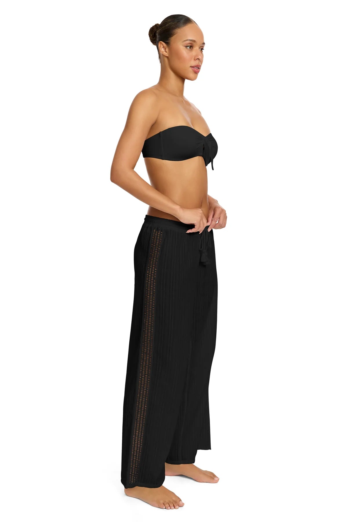Marina Long Pants/Cover up - Black