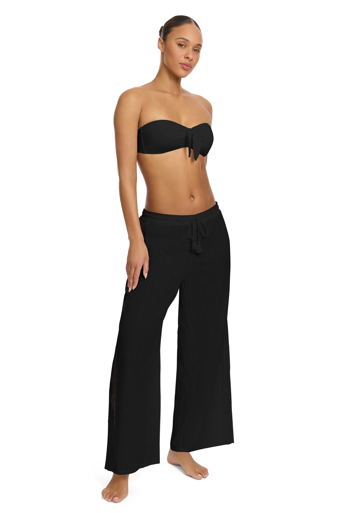 Marina Long Pants/Cover up - Black