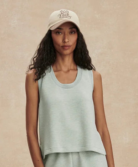 Cambrie Scoop Neck Tank -  Mint Green Marl