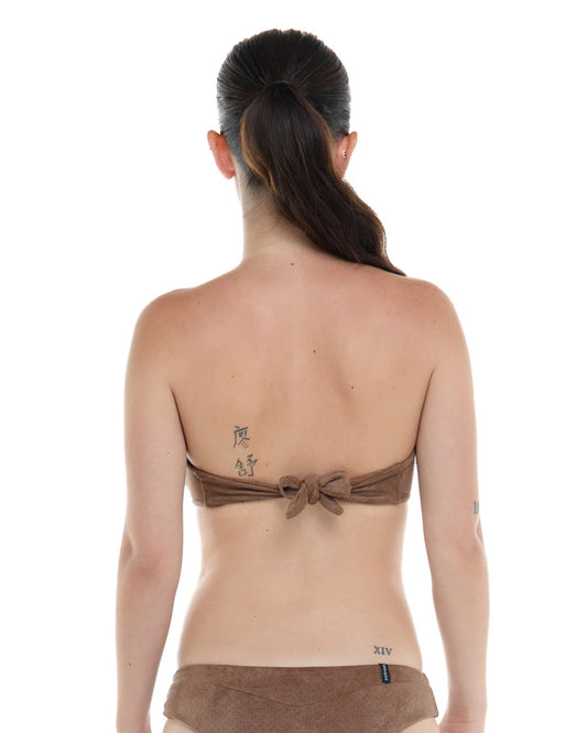 Daisy Mae Kai Unstructured Bandeau - Tan- Tan XS-XL