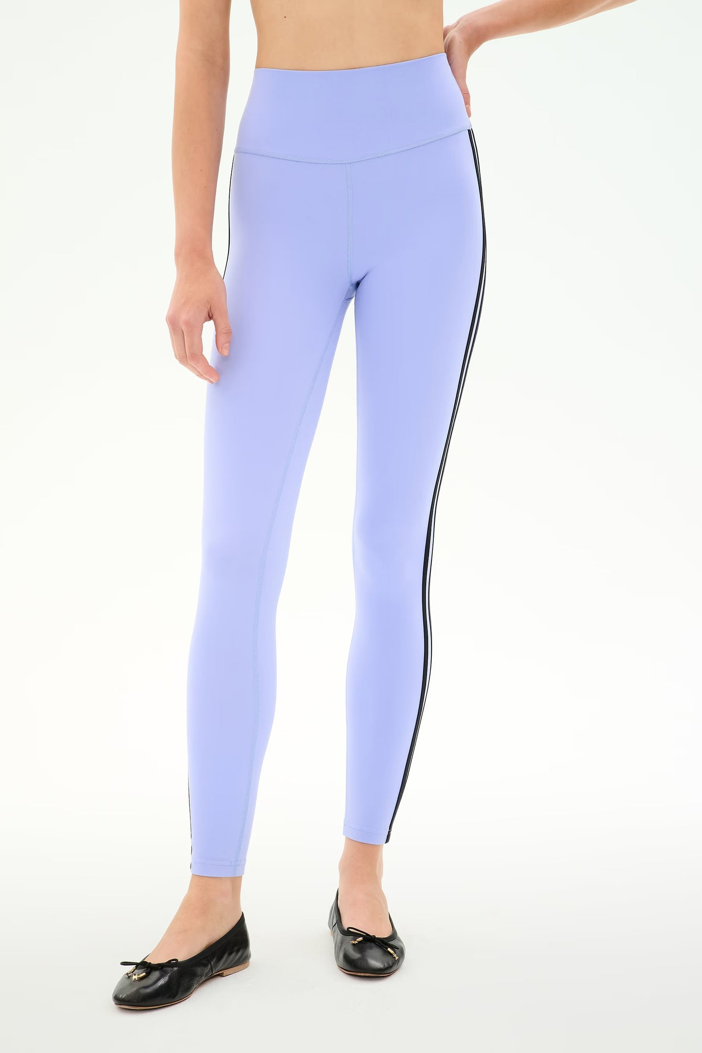 Ella High Waist Airweight 7/8 Leggings - Purple Haze/Black