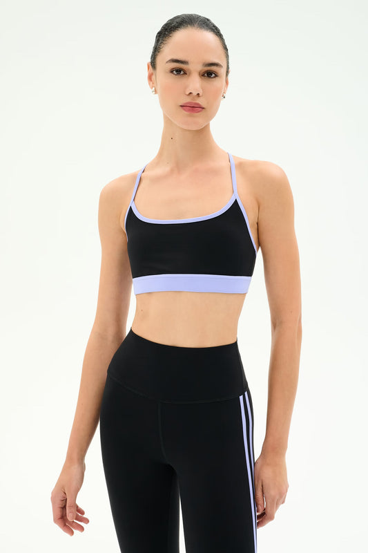 Emerson Airweight Bra - Black/Purple Haze