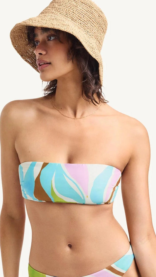 Nala Bandeau Top - Coast Colorblock EcoLux